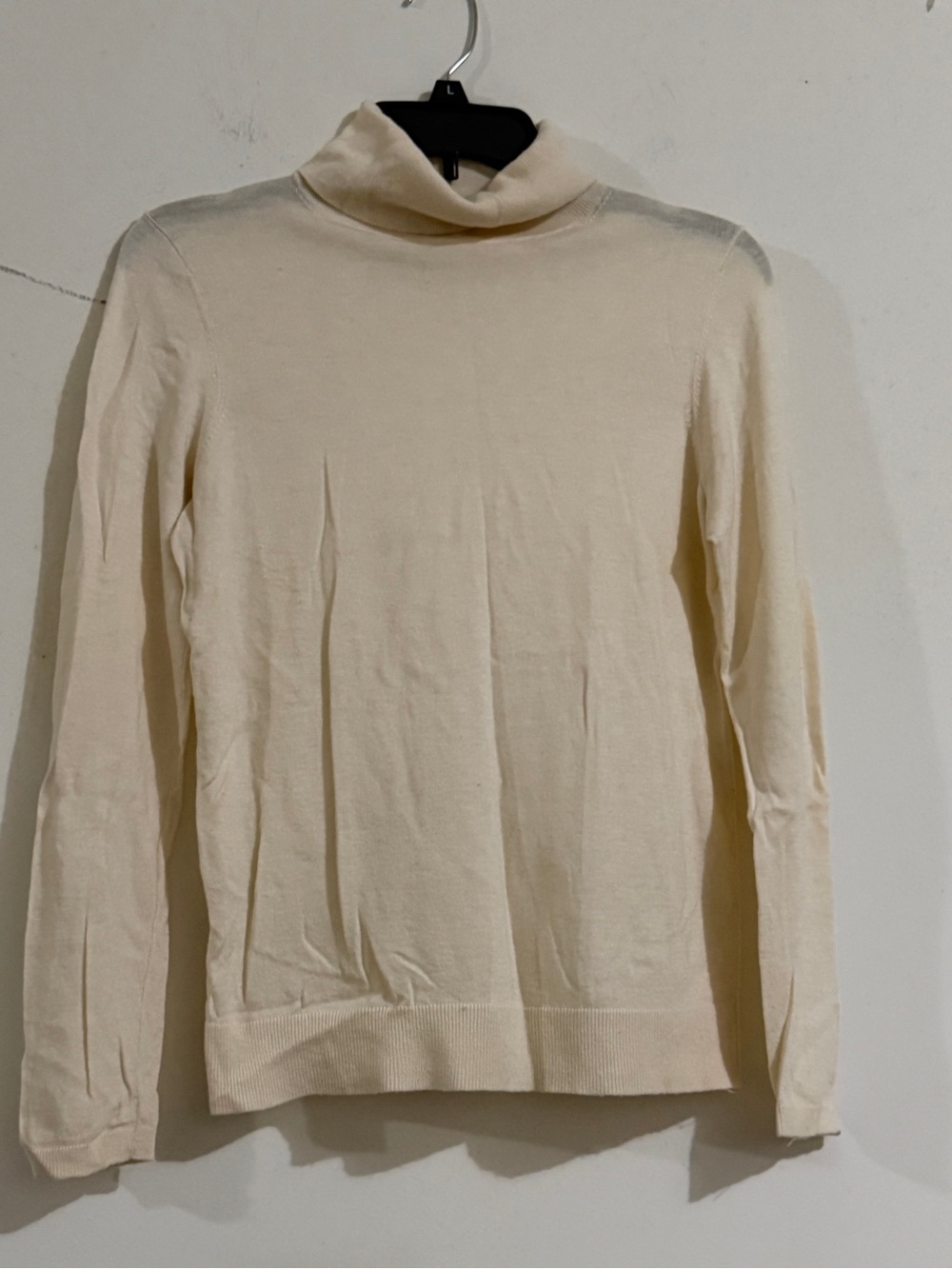 Classic Cream Turtleneck Sweater for Men